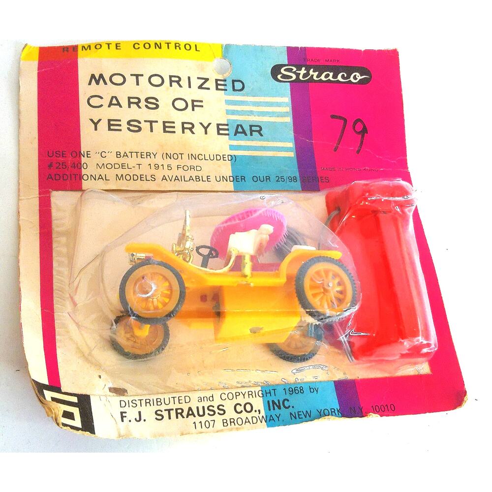 Vintage Straco Model T 1915 Ford Motorized Cars of Yesteryear New READ